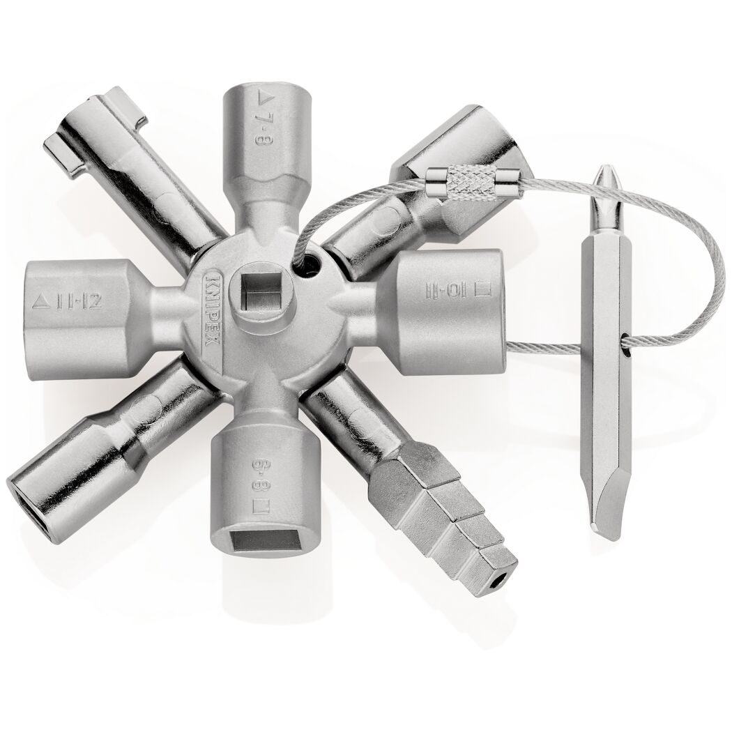 Knipex TwinKey Universalschlüssel mit Drahtschlüssel