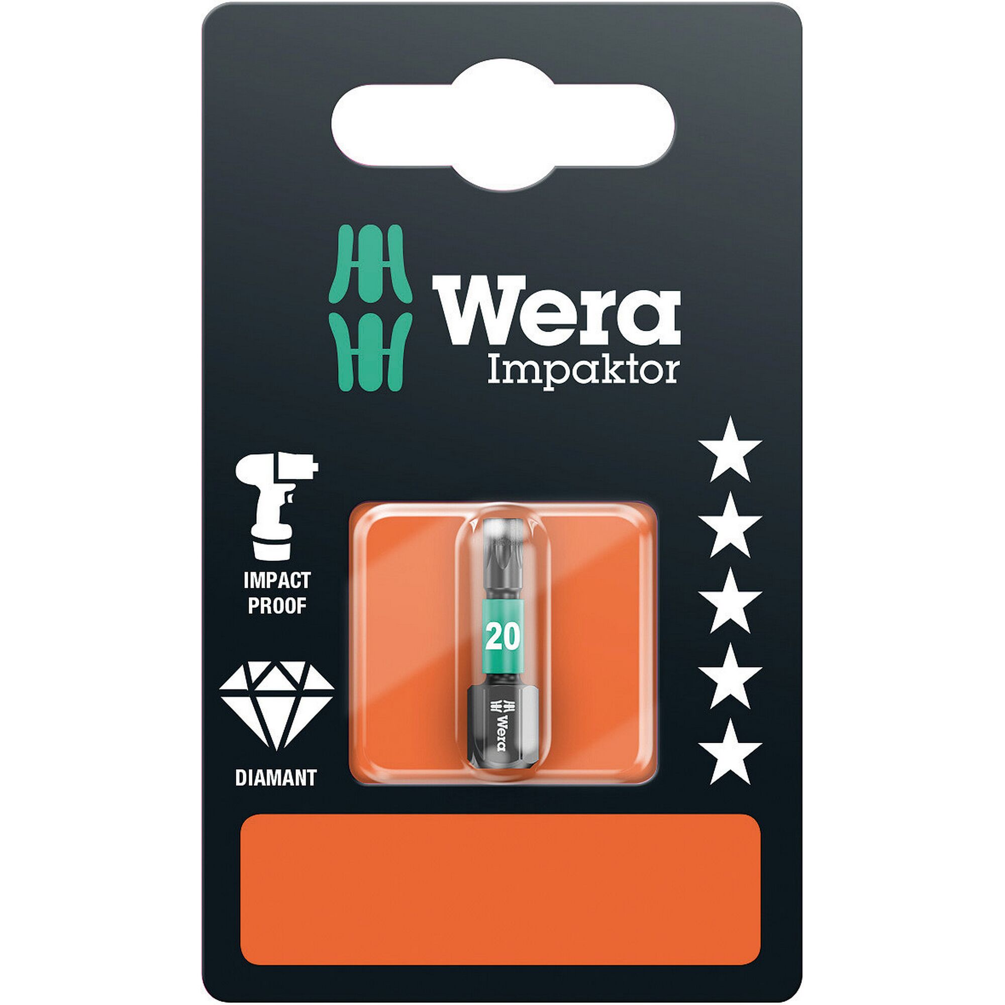 Wera Impaktor Diamant Bit TX 20 x 25 mm