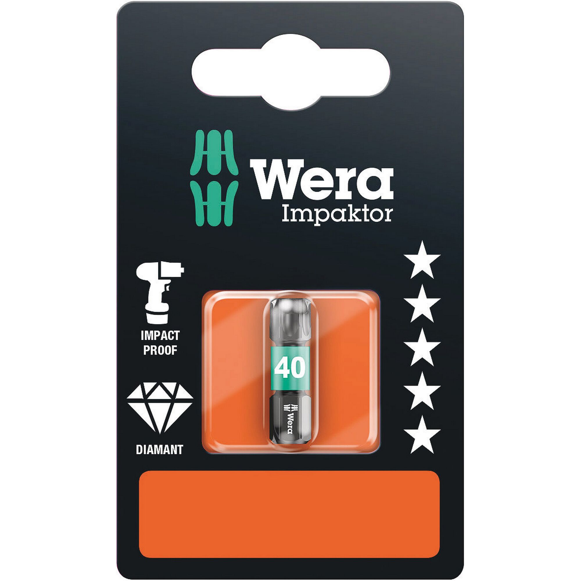 Wera Impaktor Diamant Bit 40, Verpackung