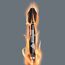 Impaktor Schraube in Flammen