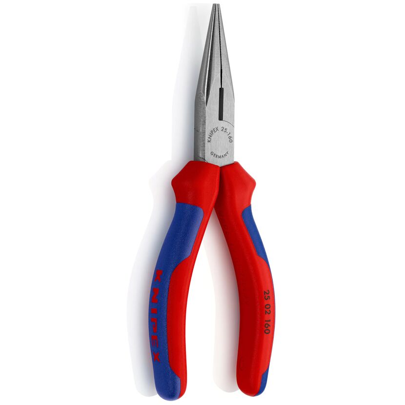 Knipex Spitzzange 160 mm mit rot-blauen Griffen