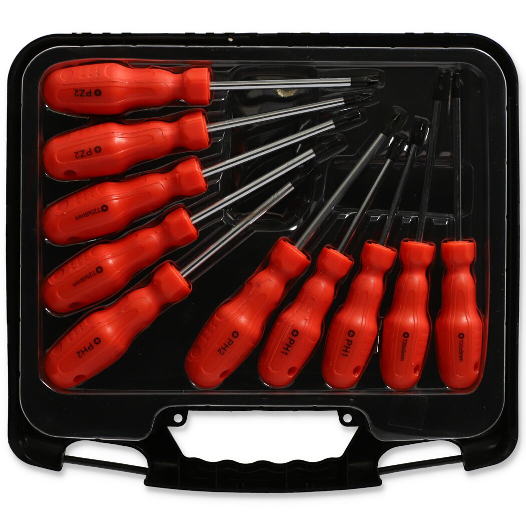 Schraubendreher-Set PH/PZ/Torx, 10-teilig