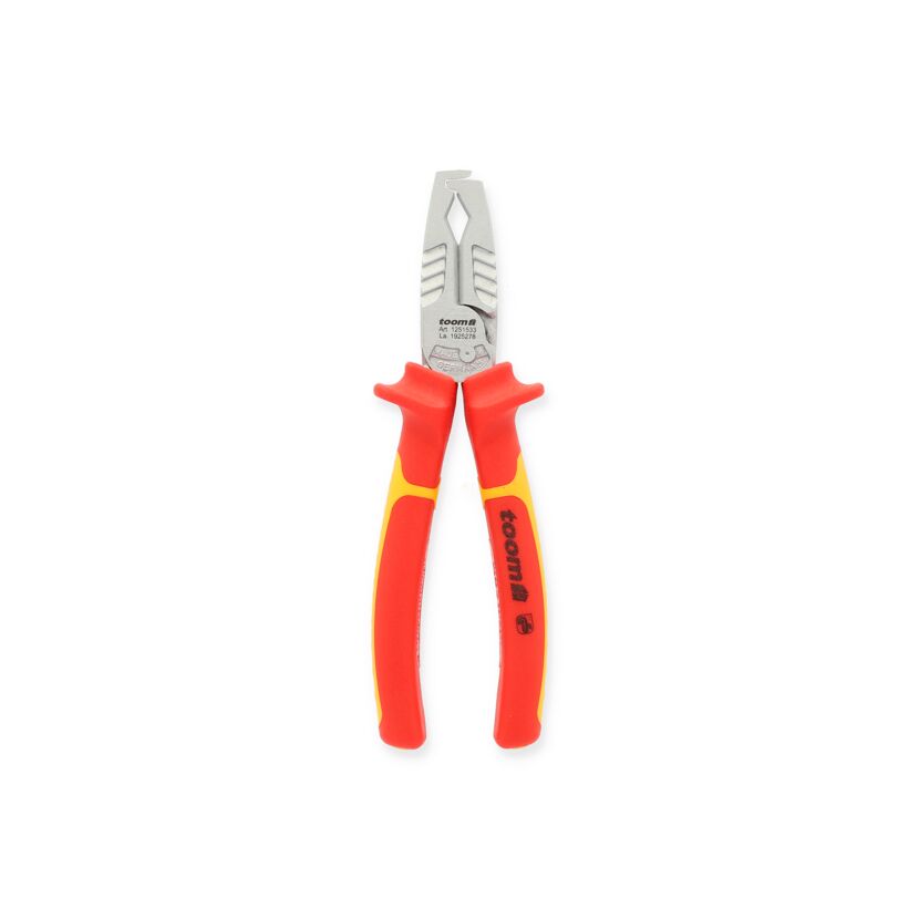 VDE Abisolierzange 180 mm rot-gelb