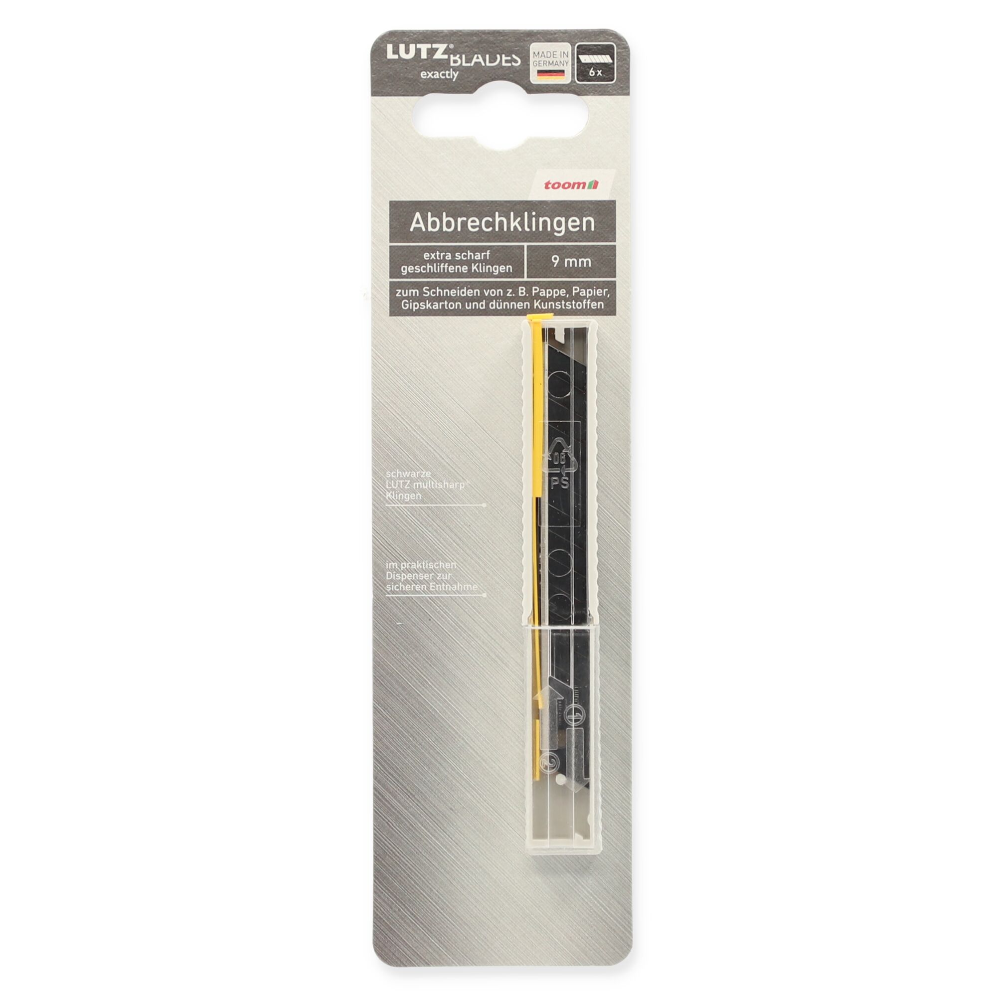 Abbrechklingen 9mm von toom im Dispenser