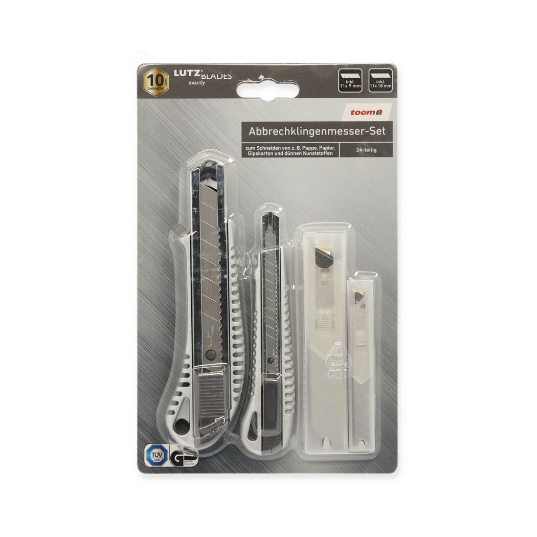 toom Abbrechklingenmesser-Set, 24-teilig