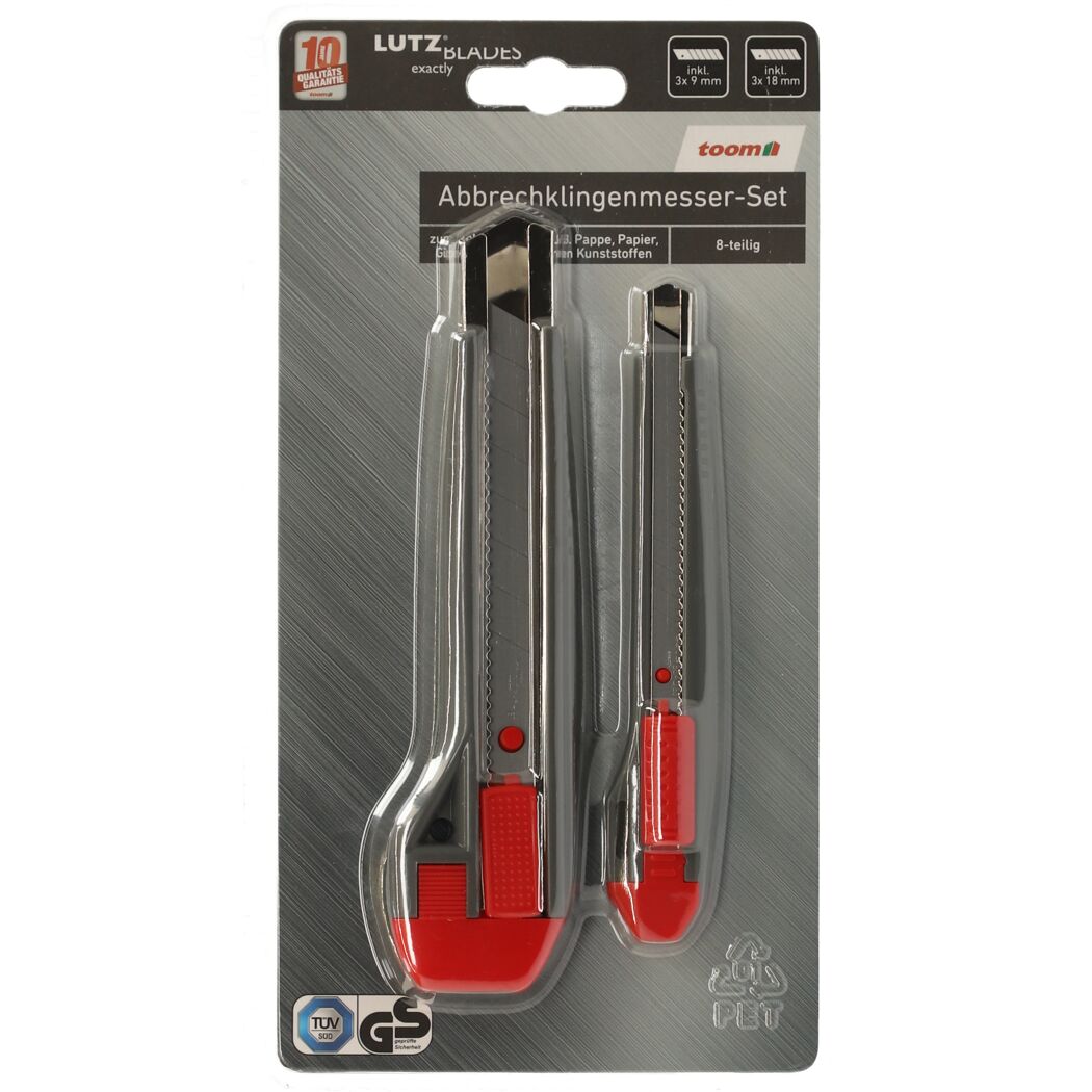 Abbrechklingenmesser-Set 8-teilig