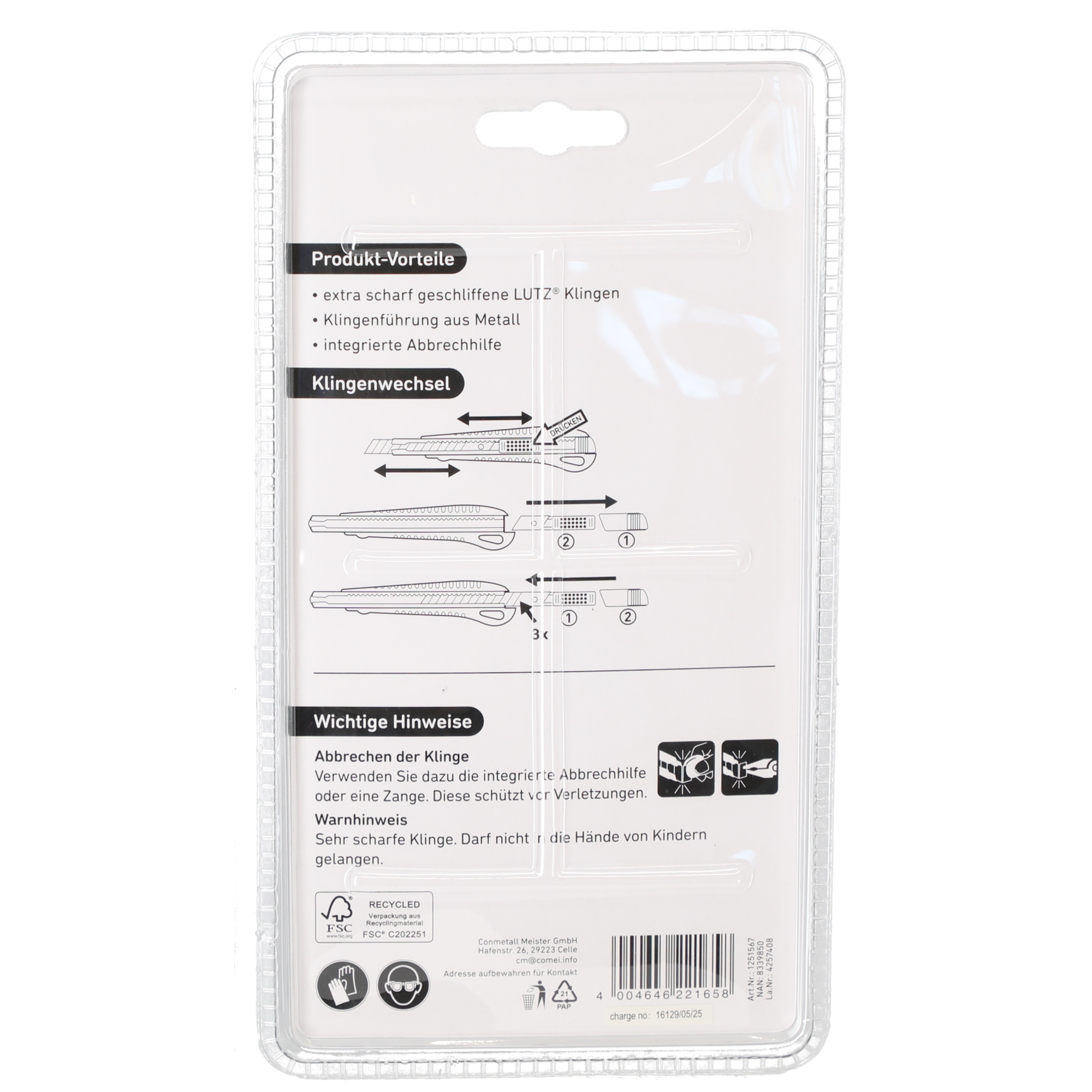 Abbrechklingenmesser-Set 8-teilig