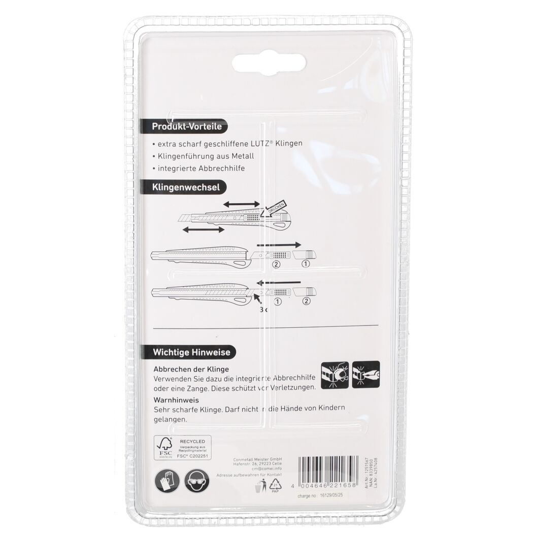 Abbrechklingenmesser-Set 8-teilig