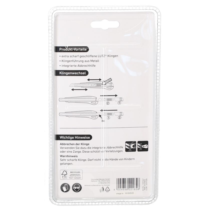 Abbrechklingenmesser-Set 8-teilig