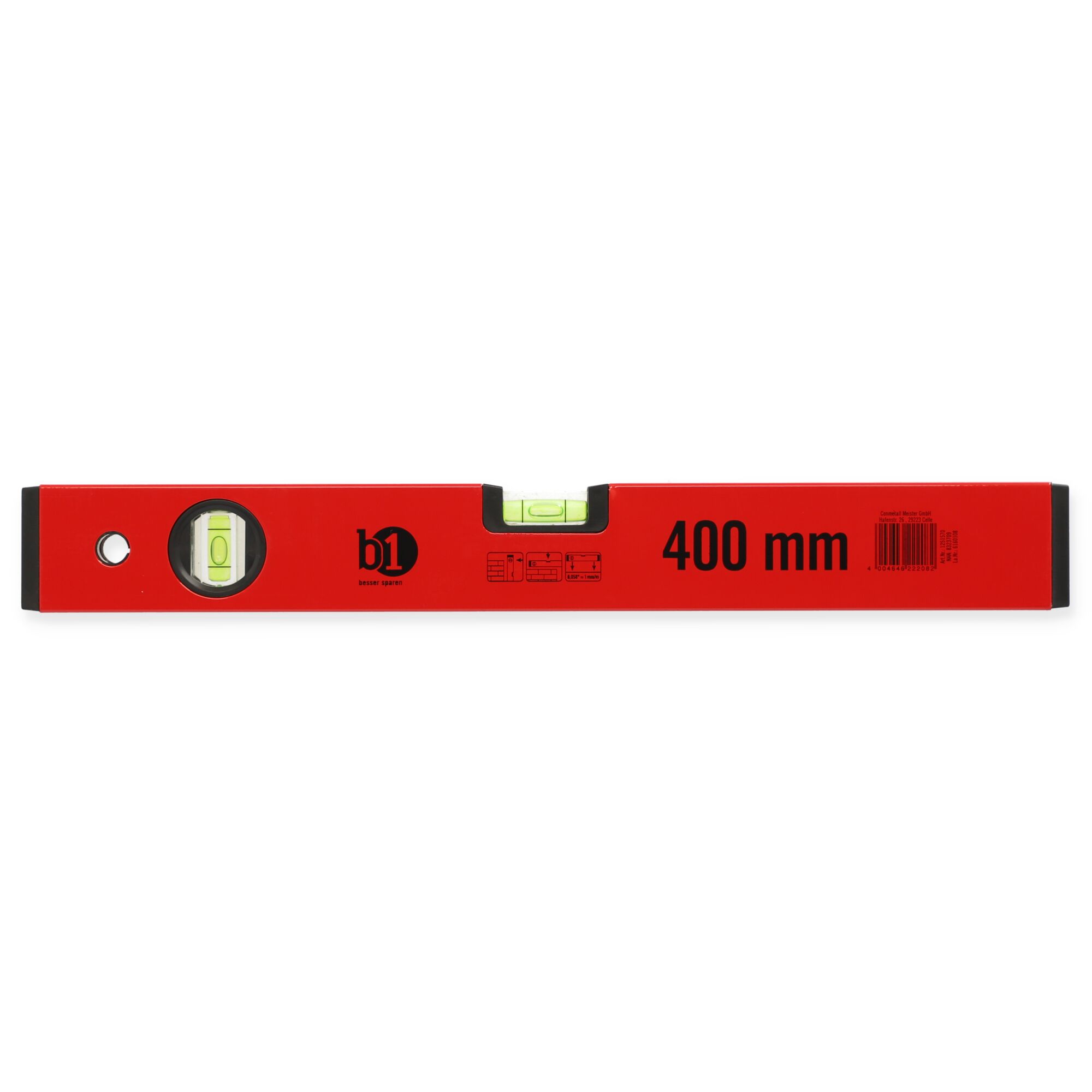 Rote Wasserwaage, 400 mm