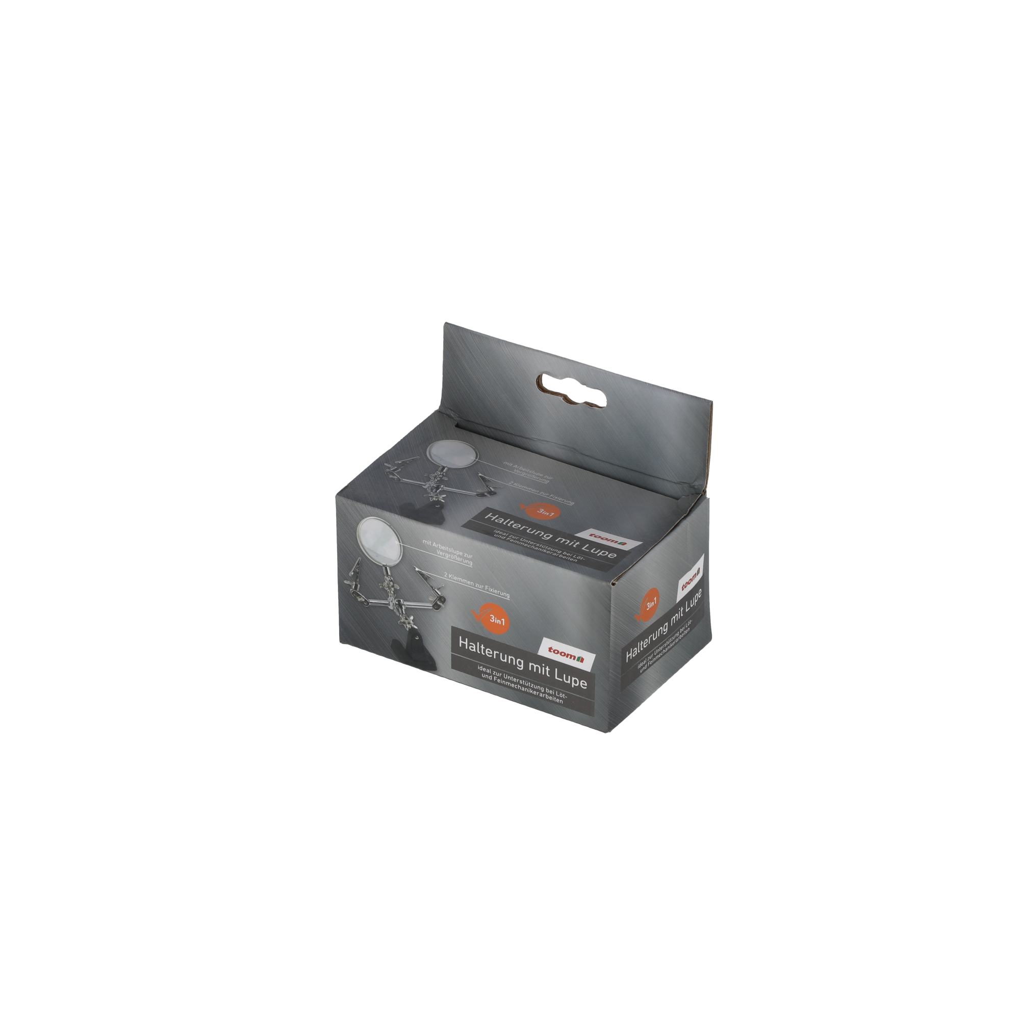 Halterung mit Lupe