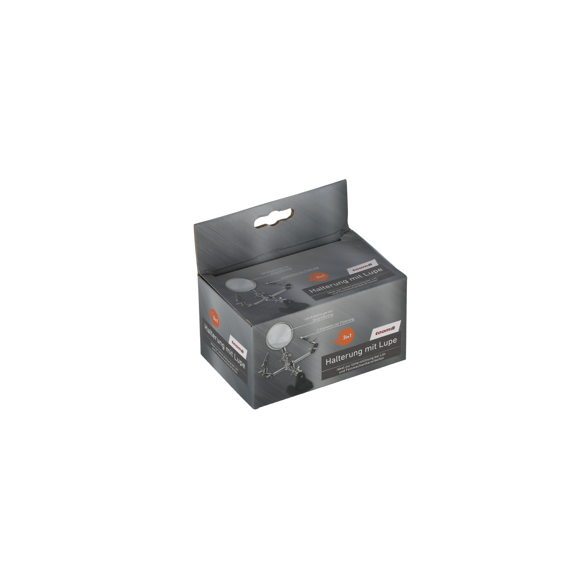 Halterung mit Lupe
