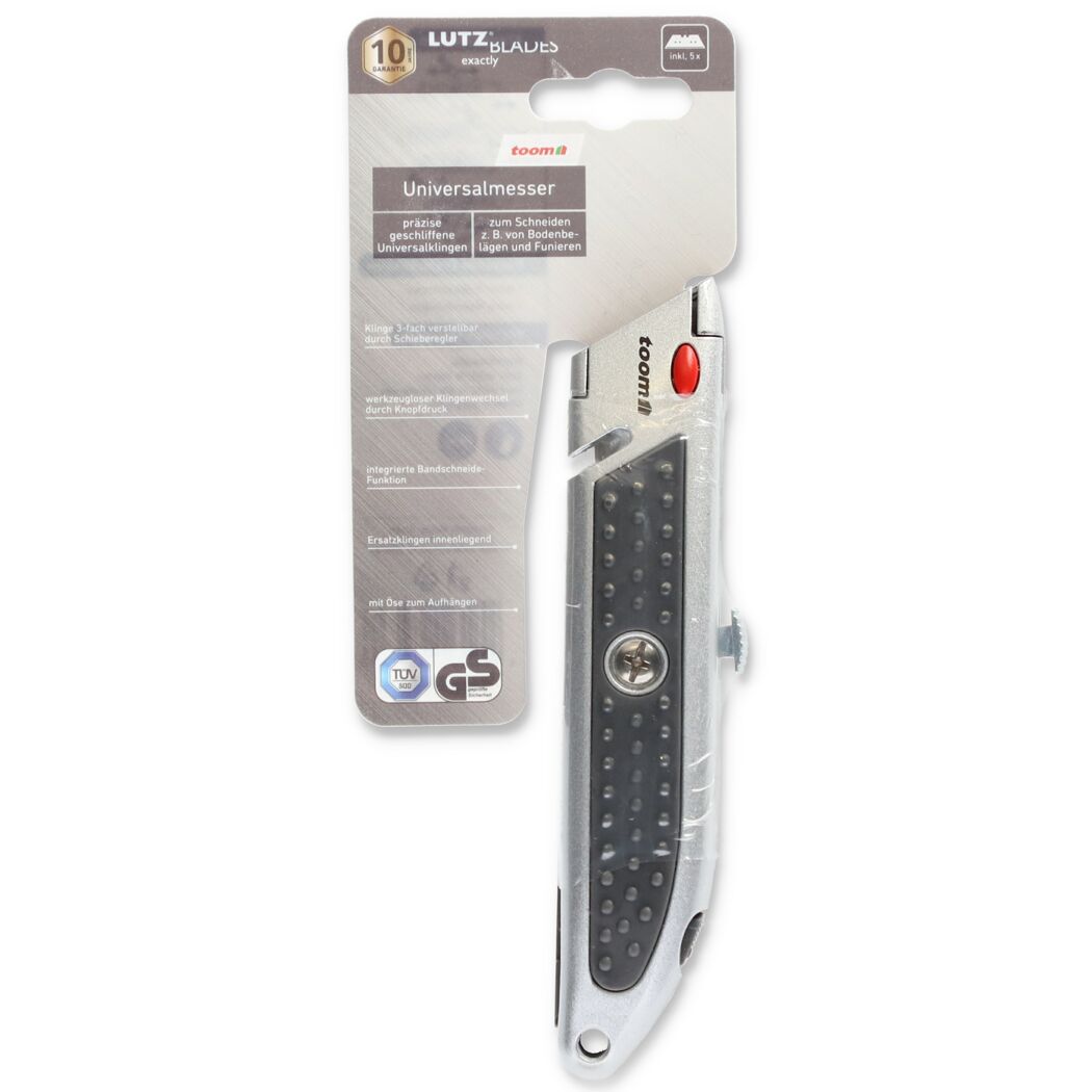 toom Universalmesser mit fünf Ersatzklingen