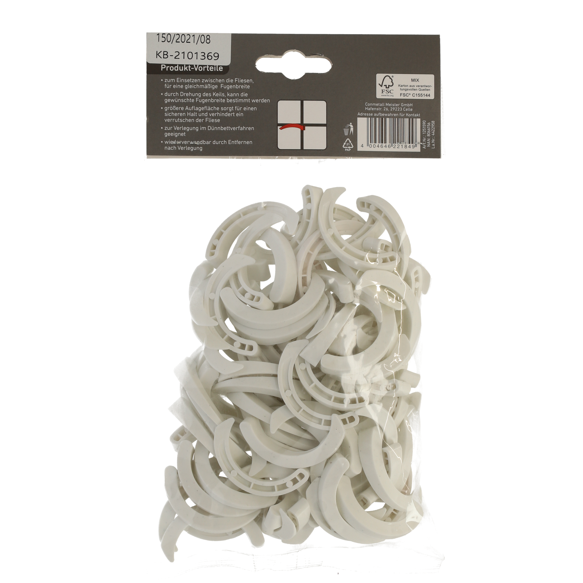 Fliesenkeile Kunststoff 100 Stück