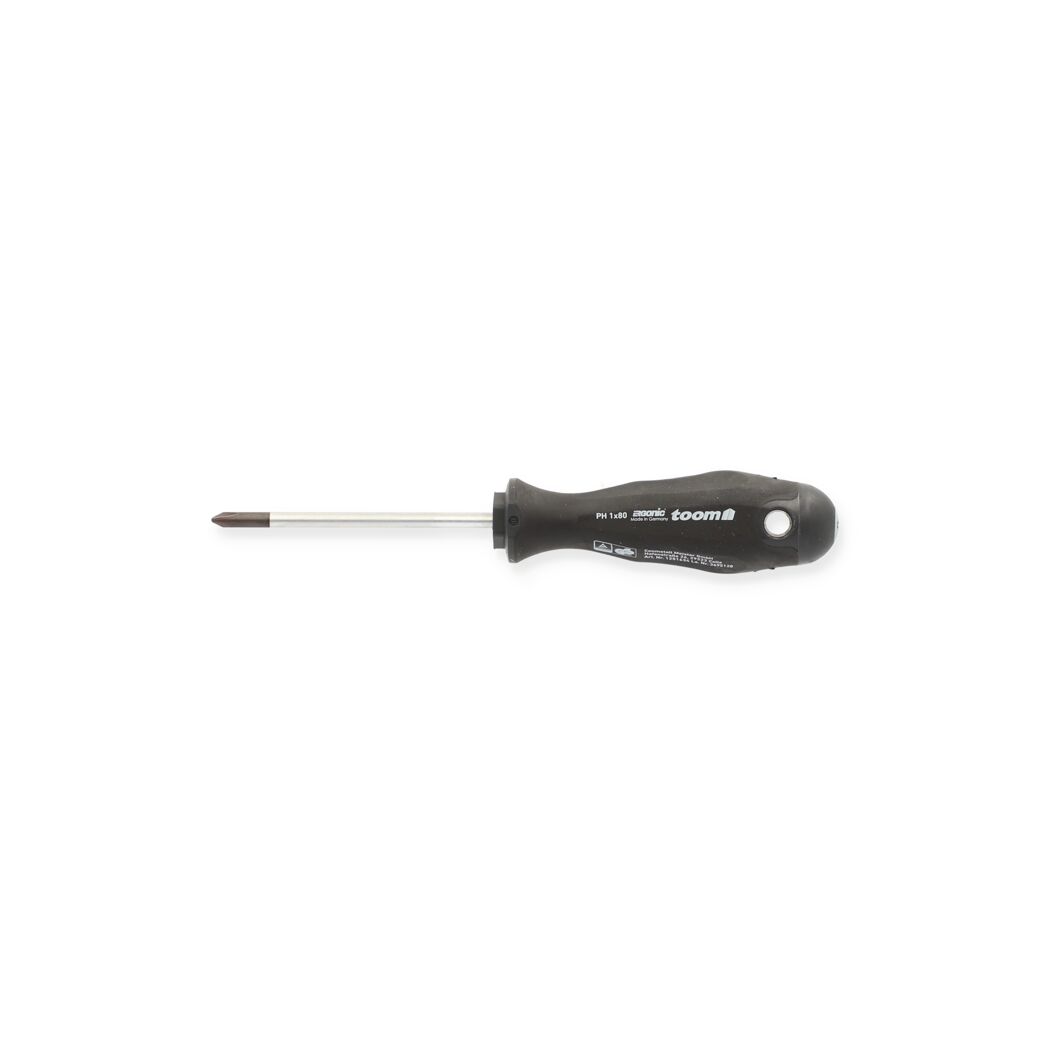Schwarzer Schraubendreher PH 1x80 mm von toom