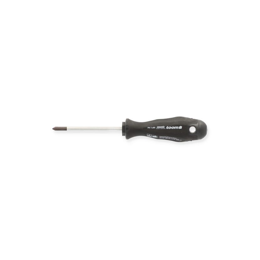 Schwarzer Schraubendreher PH 1x80 mm von toom