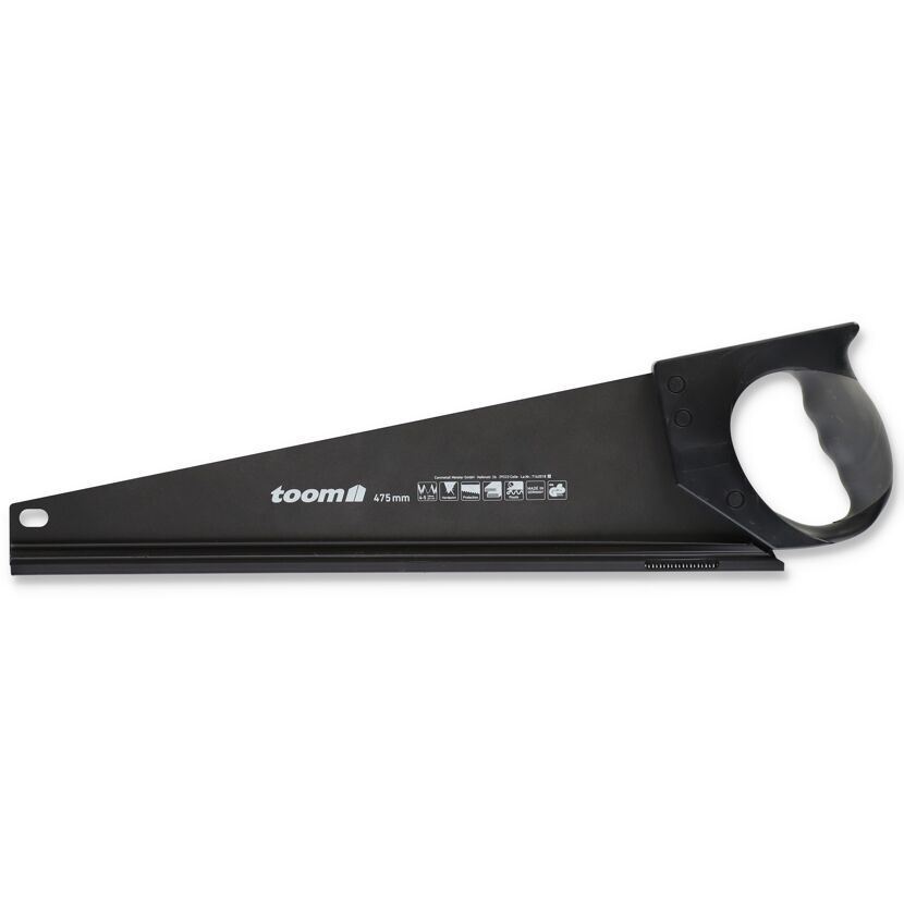 Schwarze Handsäge Toom 475 mm