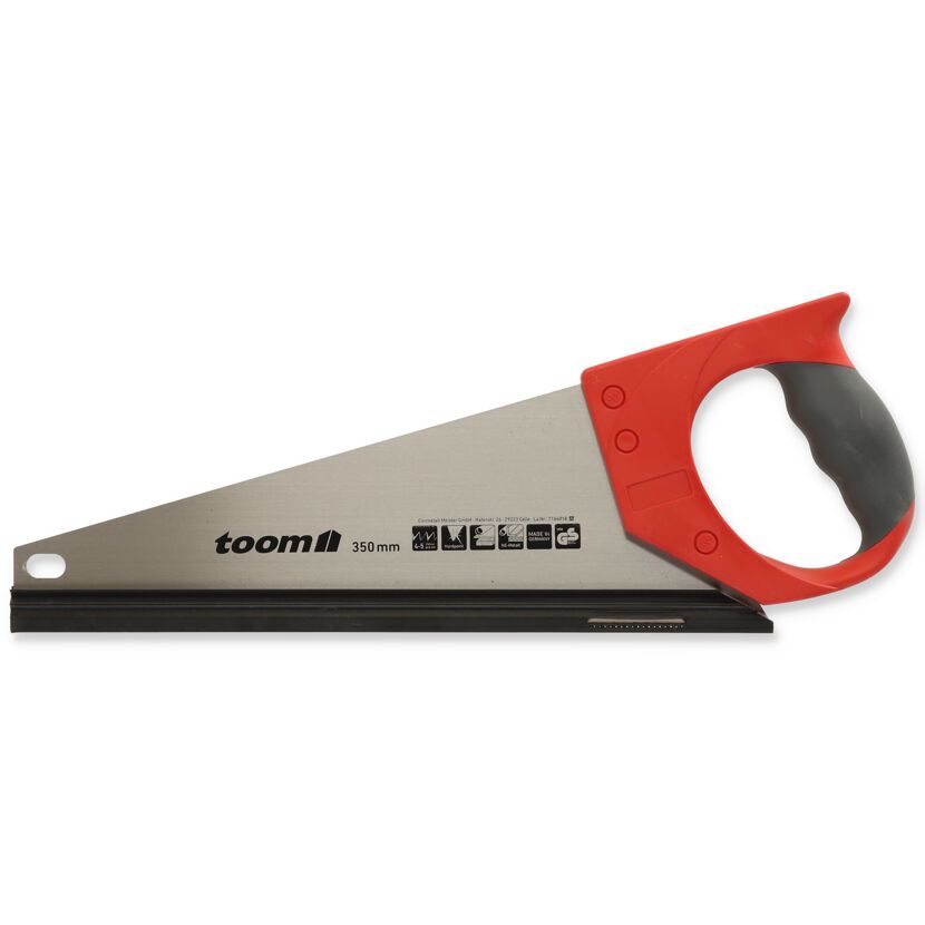 toom Handsäge 350 mm mit rot-grauem Griff