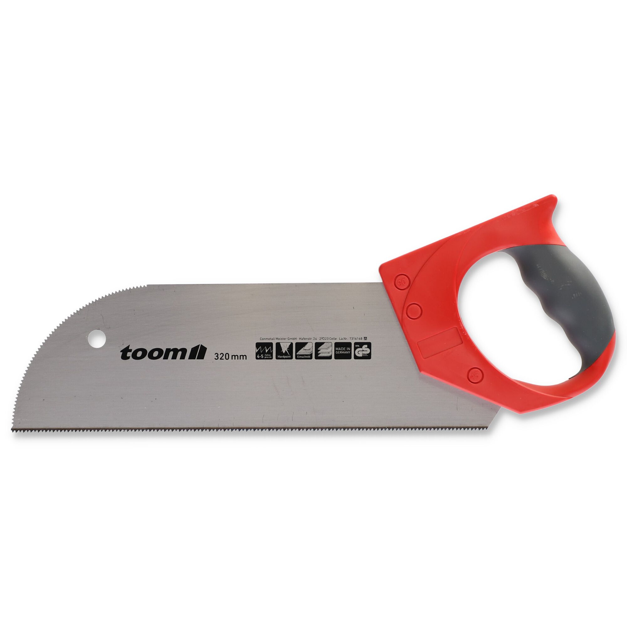 Furniersäge von toom mit rotem Griff