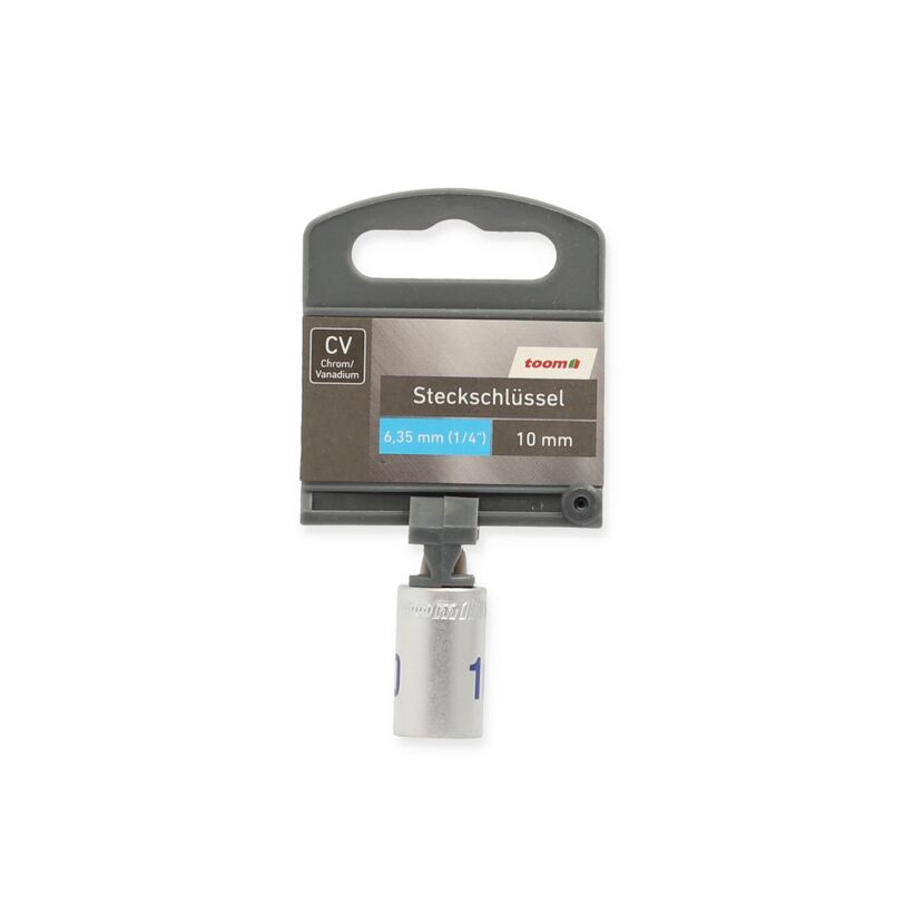 toom Steckschlüssel 1/4 Zoll 10 mm verpackt