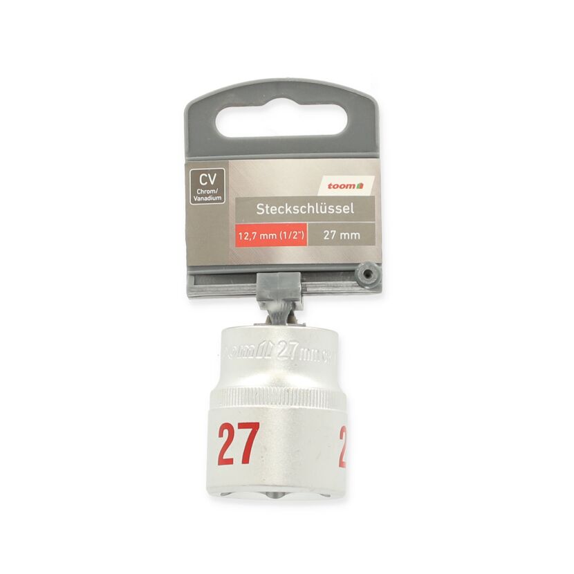toom Steckschlüssel 27 mm, 1/2"