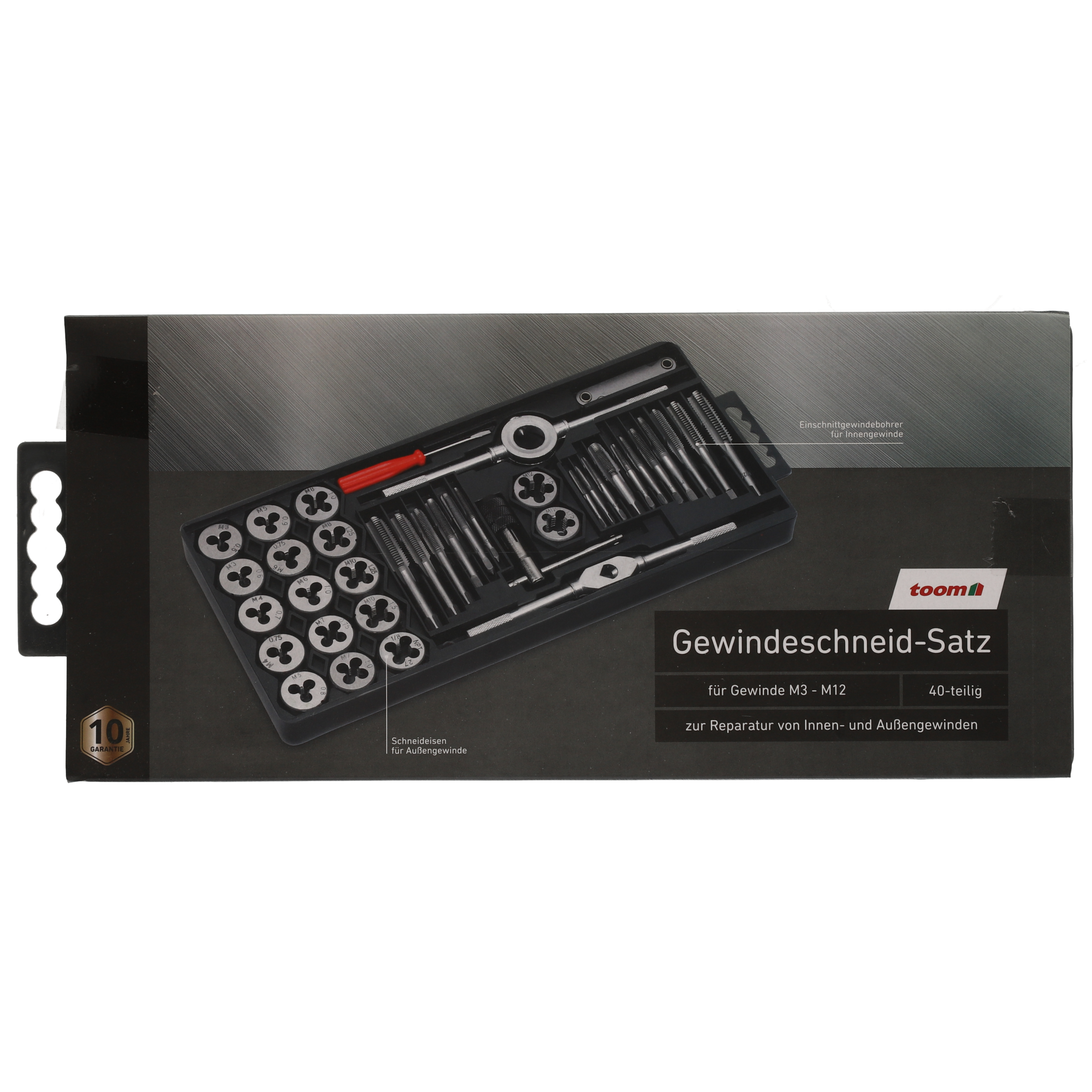 Gewindeschneid-Set M3-M12 40-teilig