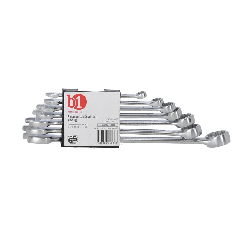 Ringmaulschlüssel-Set 6 - 17 mm 7-teilig