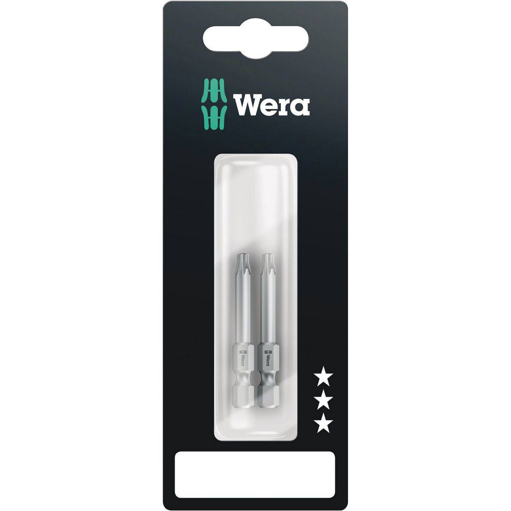 Zwei Wera Bits Torx 20 x 50 mm in Verpackung