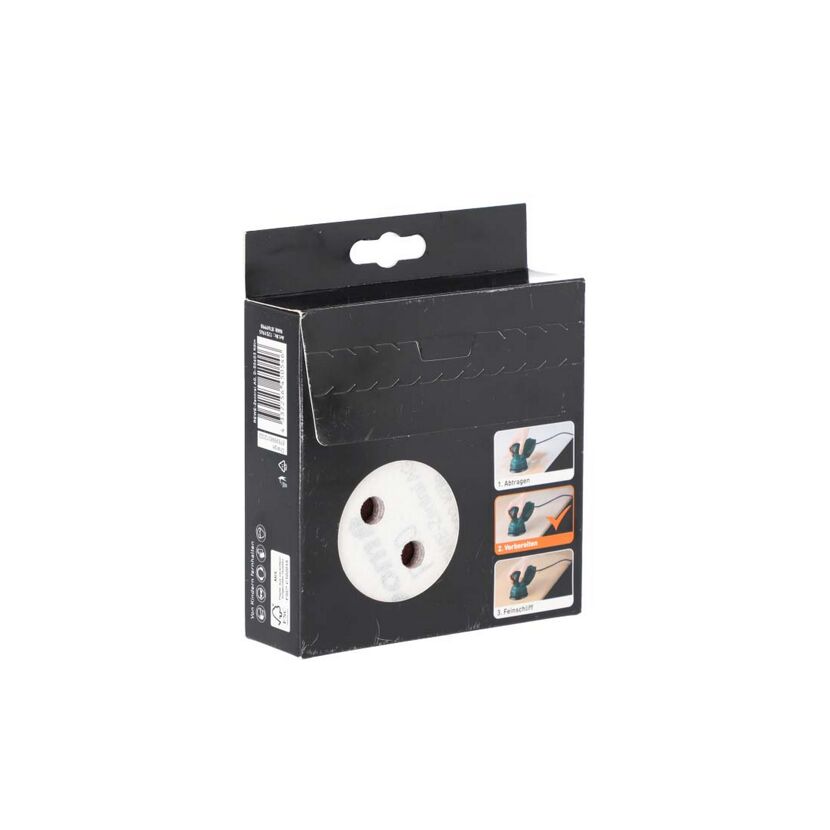Schleifpapier-Set toom 115 mm 80/120 in Verpackung