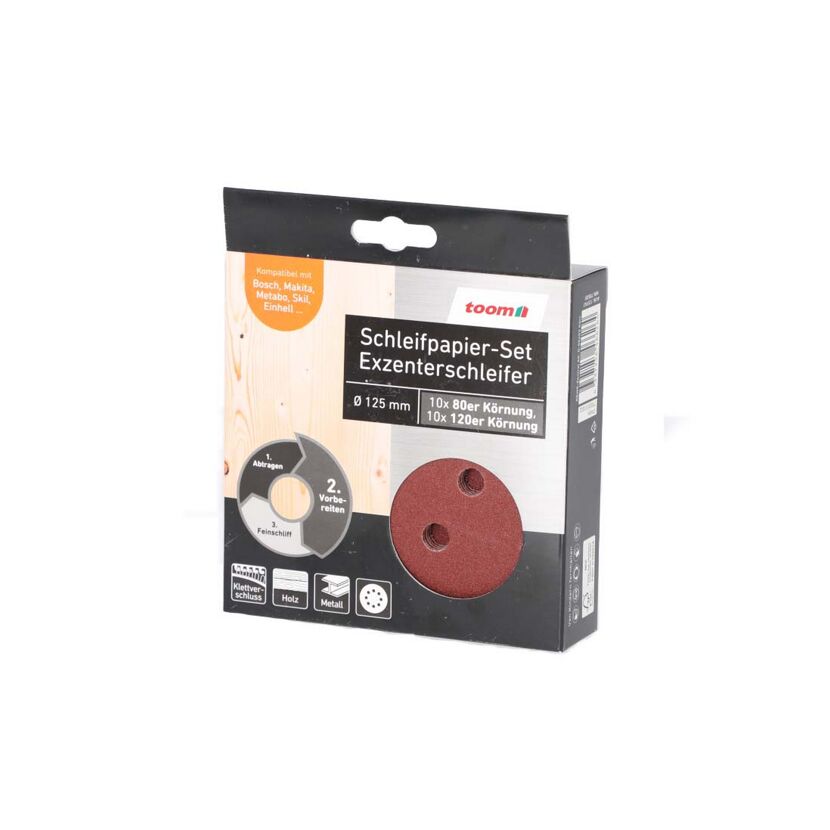 Schleifpapier-Set für Exzenterschleifer