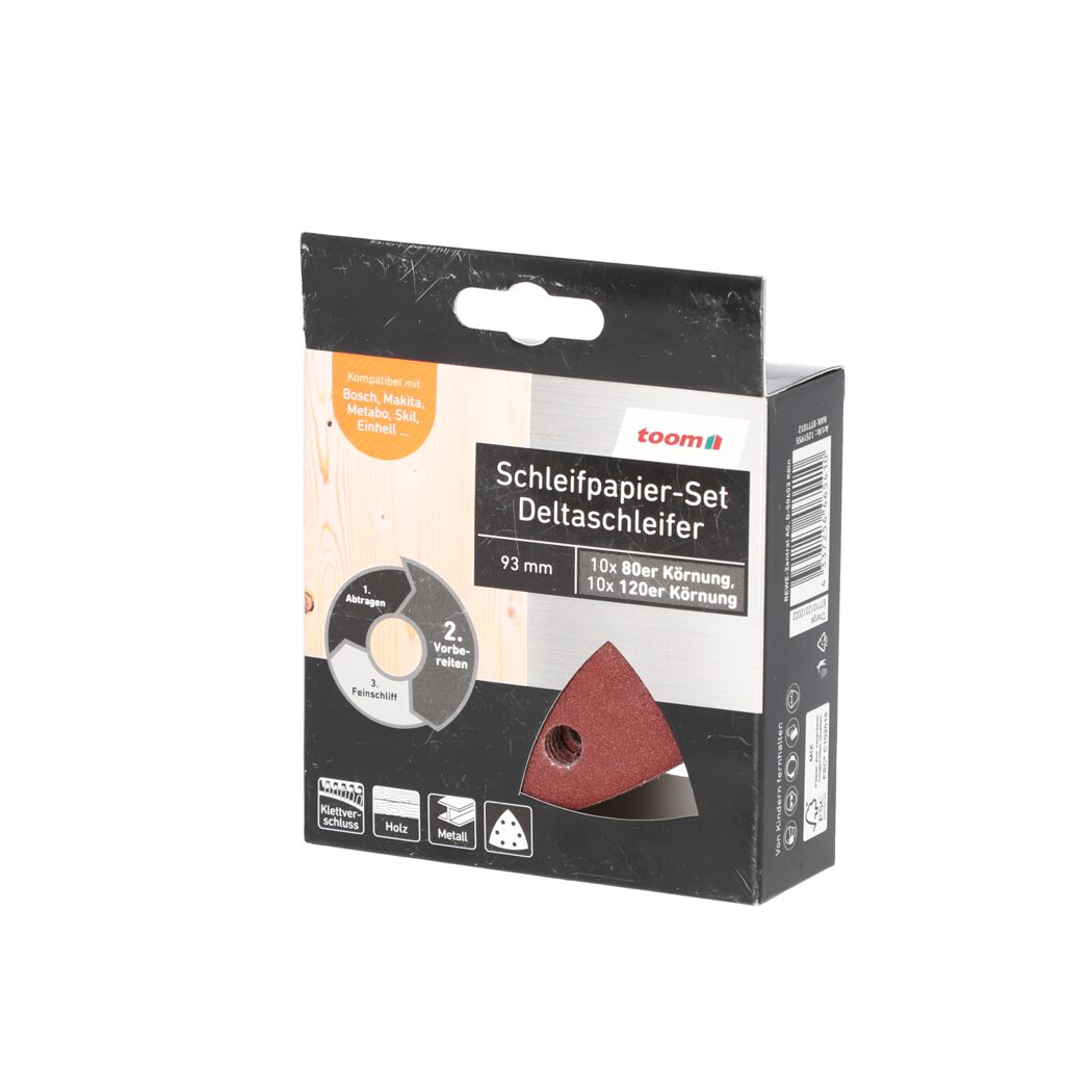 Schleifpapier-Set für Deltaschleifer