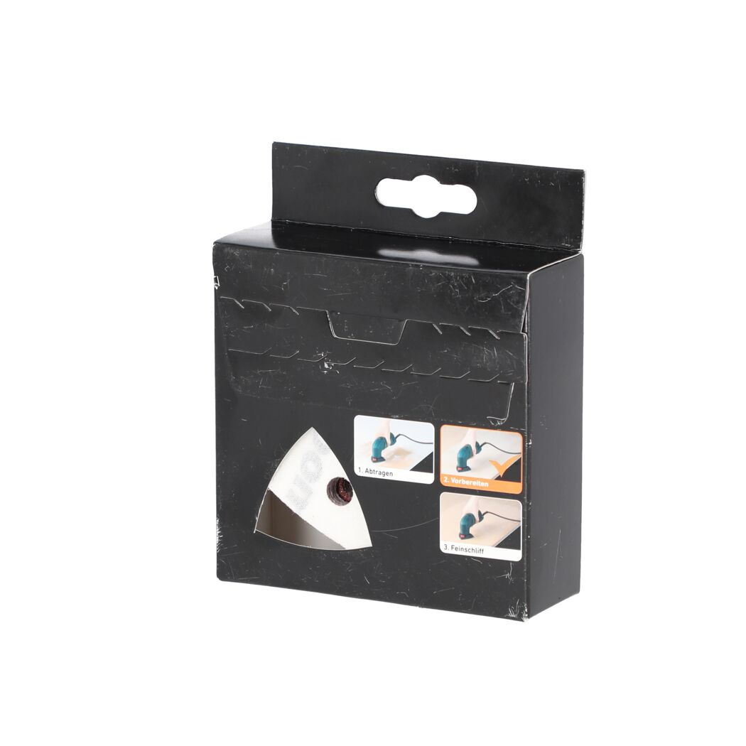 Schleifpapierset toom 93 mm in Verpackung