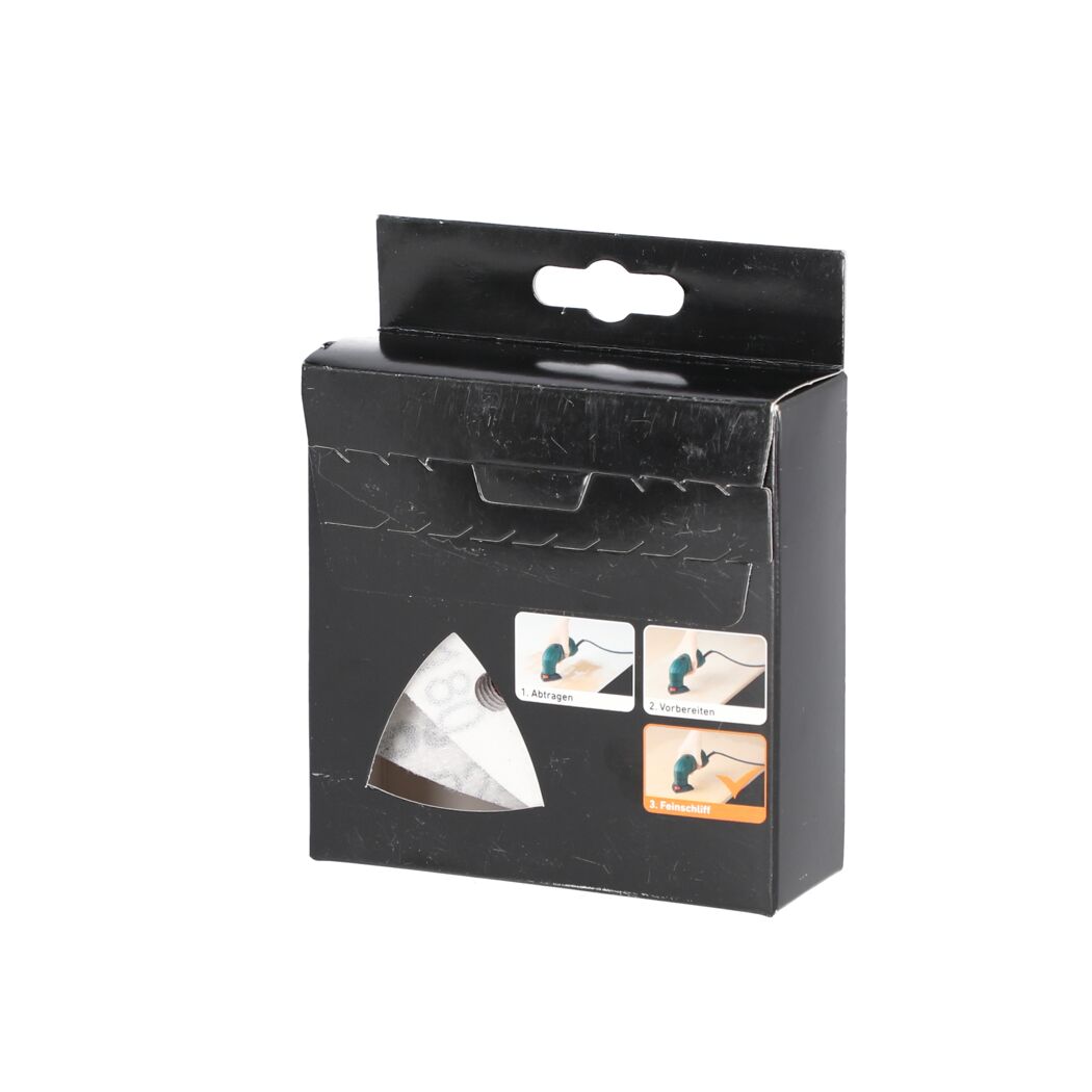 Schleifpapier-Set toom 93 mm in Verpackung