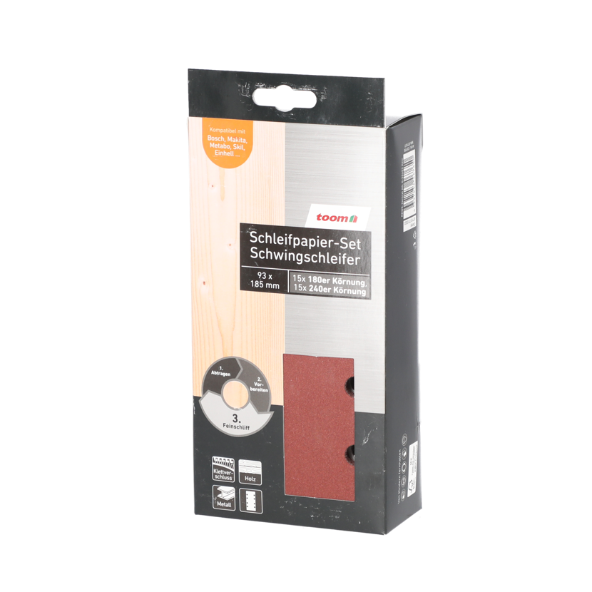 Schleifpapier-Set für Schwingschleifer von toom