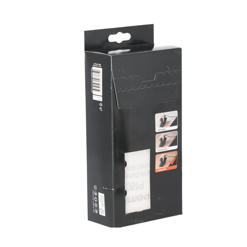 Schleifpapier-Set in Verkaufsverpackung