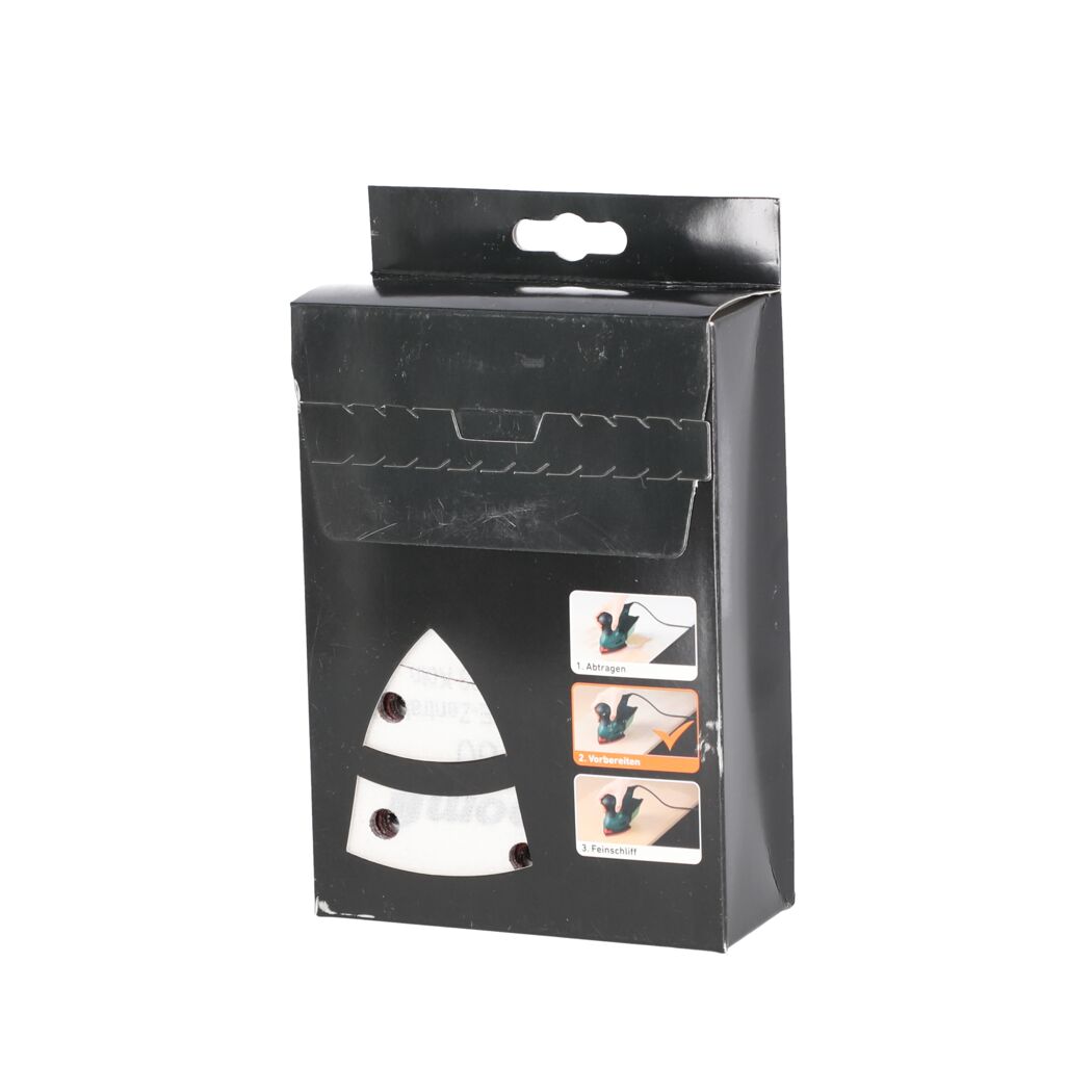 Schleifpapier-Set toom 102 x 62 mm in Verpackung