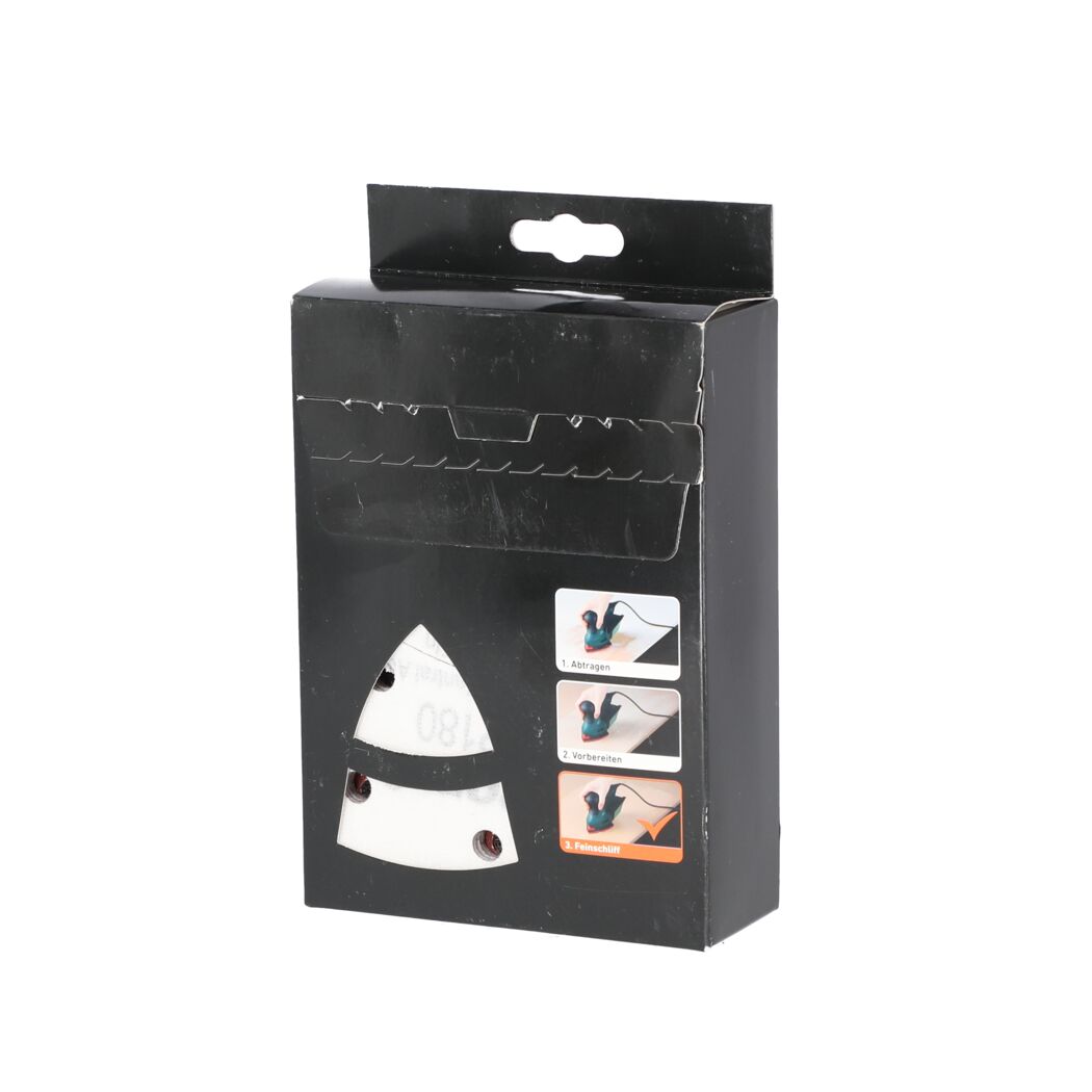 Schleifpapier-Set in Verpackung