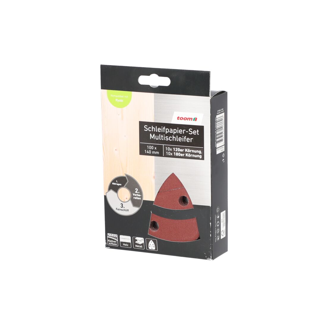 Schleifpapier-Set für Multischleifer von toom
