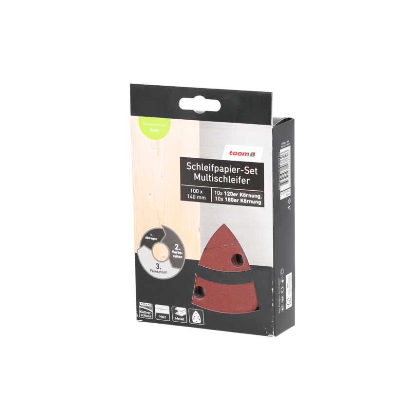 Schleifpapier-Set für Multischleifer von toom