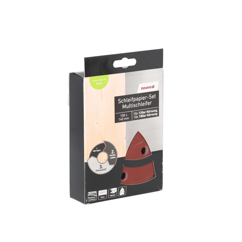 Schleifpapier-Set für Multischleifer von toom