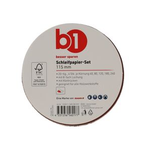 Schleifpapier-Set Ø 115 mm 20-teilig