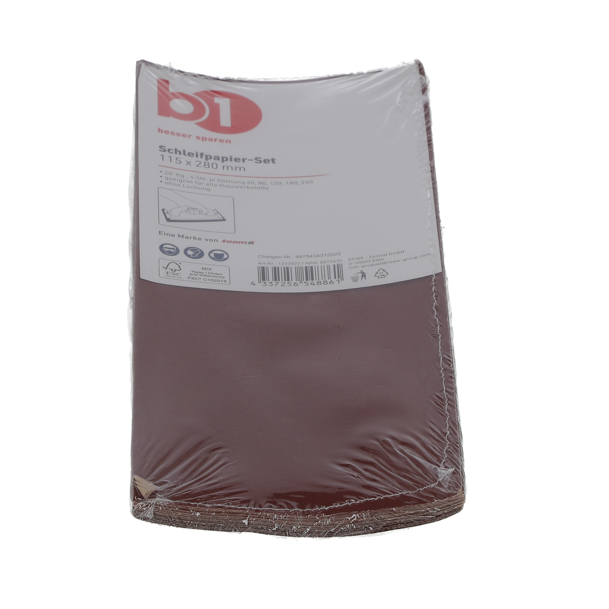 Schleifstreifen-Set 115 x 280 mm 20-teilig