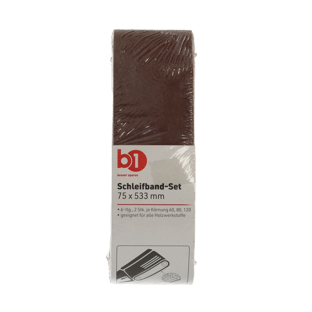 Schleifband-Set 75 x 533 mm 6 Stück