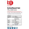 Schleifband-Set 75 x 533 mm 6 Stück