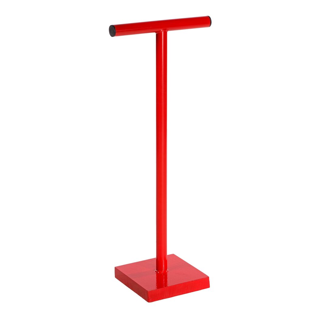 Roter Betonstampfer