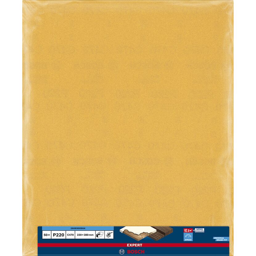 Handschleifpapier 'Expert C470' für Holz 230 x 280 mm, K 220