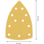 Multi-Schleifpapier 'Expert C470' Klett 11 Löcher 102 x 62 mm G 120, 10-teilig