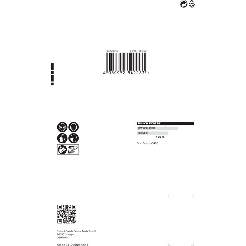 Bosch Schleifpapier Produktverpackung