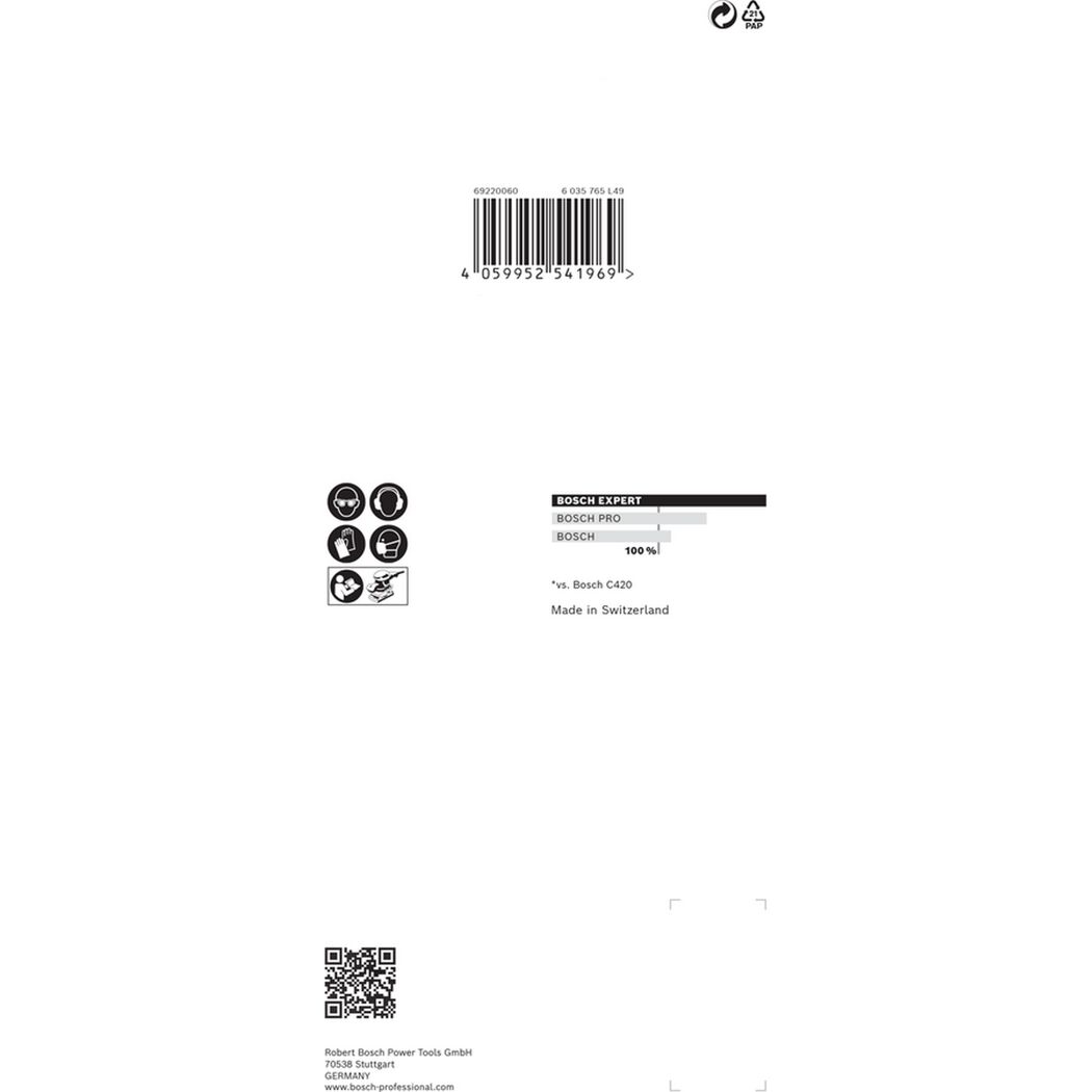 Bosch Schleifblatt Verpackung