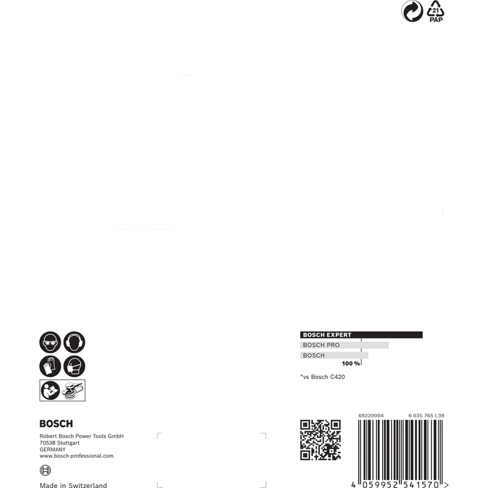 Exzenterschleifblatt 'Expert C470' Klett 6 Löcher Ø 150 mm G 240, 5-teilig